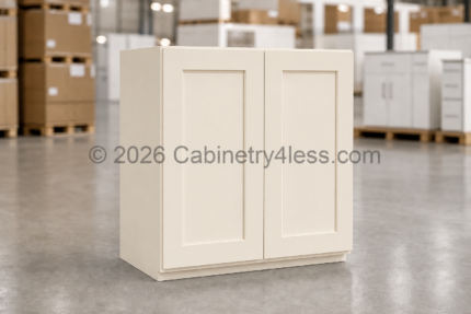 Charleston White Wall Cabinet Double Doors 30"H