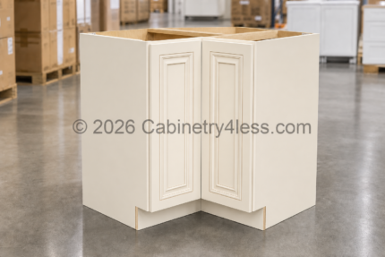 Charleston White Wall Easy Reach Corner Cabinet 24″W