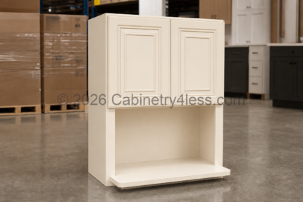 Charleston White Microwave Wall Cabinet 30″W