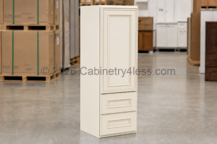 Charleston White Wall Tower Cabinet 18″W