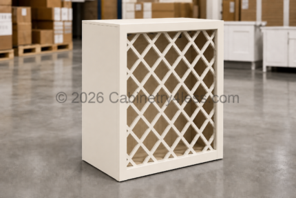 CW-WRC2430 – Charleston White Wine Rack 24″W
