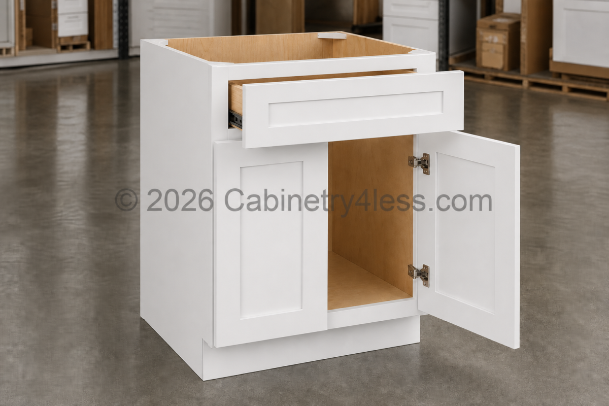 DDW-SB27 – Double Dove White Sink Base 27″W