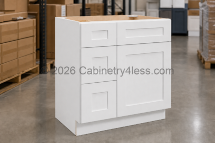 Double Dove White Vanity Combo 33″W