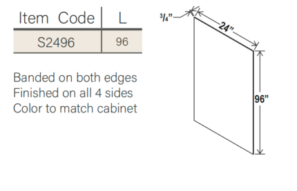 IB-S2496 - Iron Black Shelf Board (S2496)