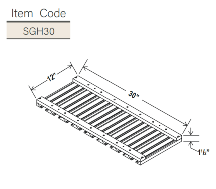 IB-SGH30 - Iron Black Glass Holder (SGH30)