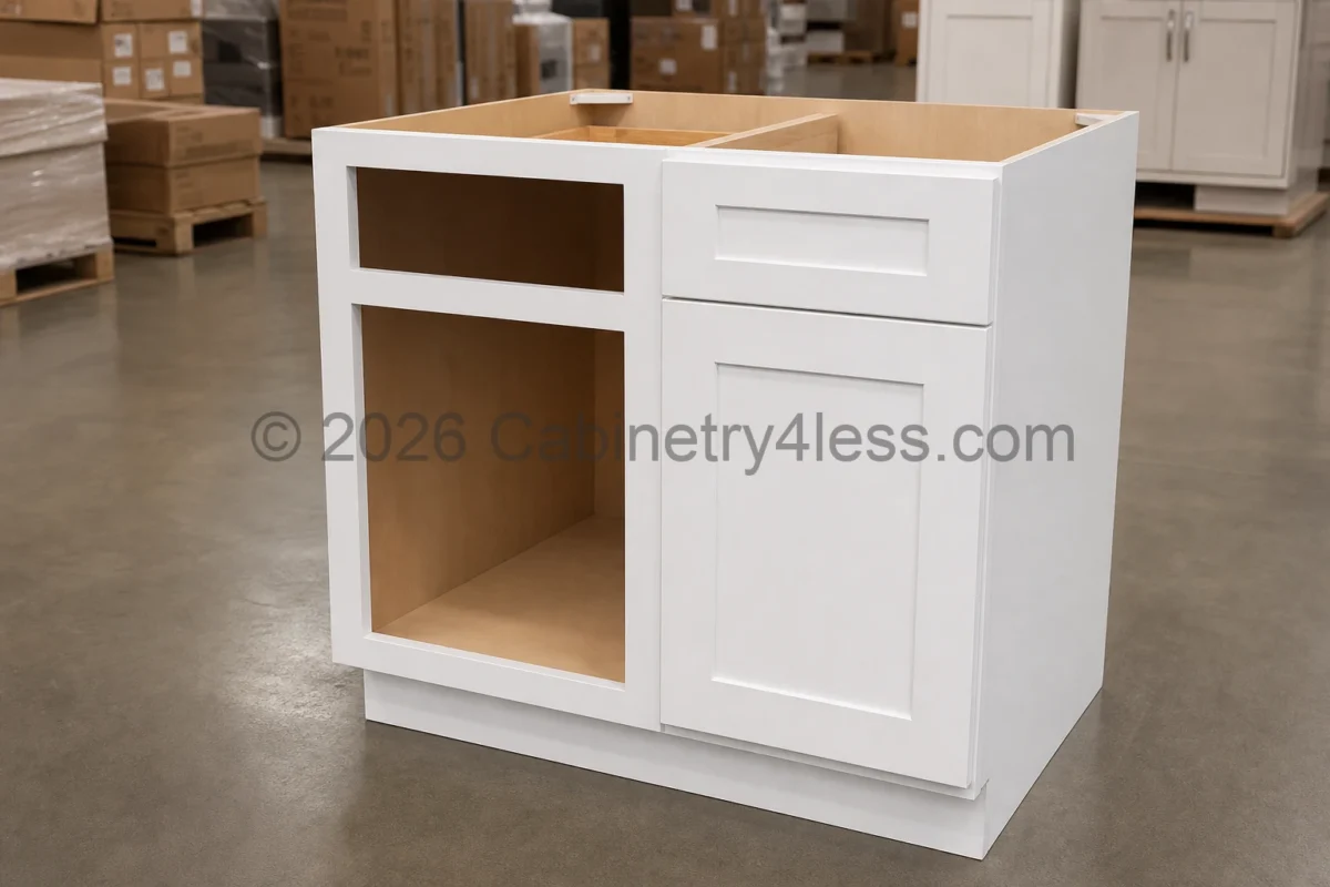 Shaker White Blind Corner Base Cabinet