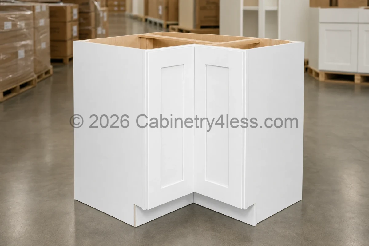 Shaker White Easy Reach Base Cabinet