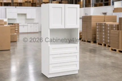Shaker White Oven Pantry 33"W