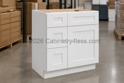 Shaker White Vanity Combo 33"W