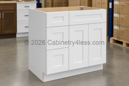 Shaker White Vanity Combo 36"W