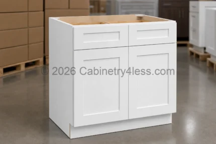 Shaker White Vanity Sink Base 30″/33″/36″W