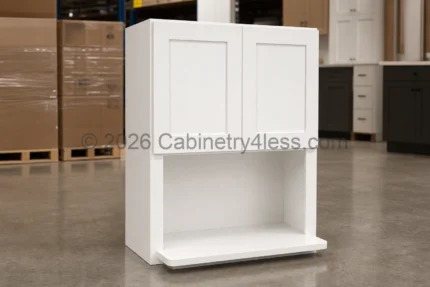 Shaker White Microwave Wall Cabinet 30″W