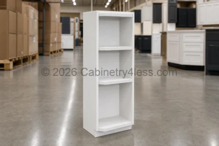 Shaker White Open End Shelf 6"W