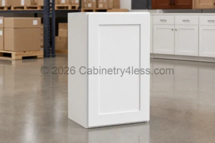 Shaker White Wall Cabinet Single Door 30″H
