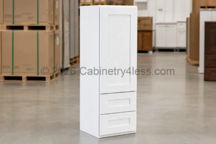 Shaker White Wall Tower Cabinet 18″W