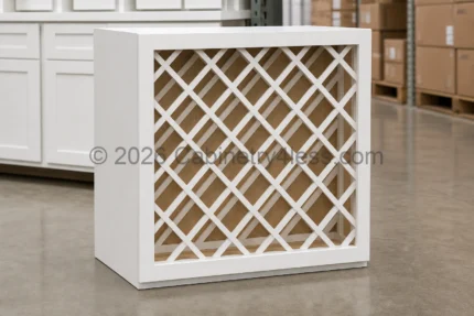 Shaker White Wine Rack 30″W