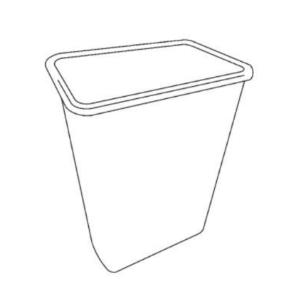 MB-Trash Bin – Matte Black Trash Bin (Trash Bin)