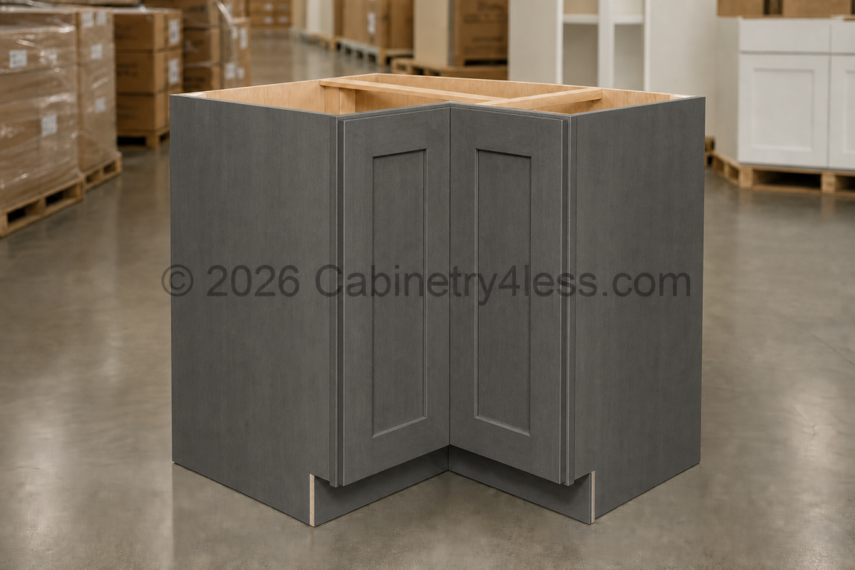 Double Smokey Gray Easy Reach Base Cabinet