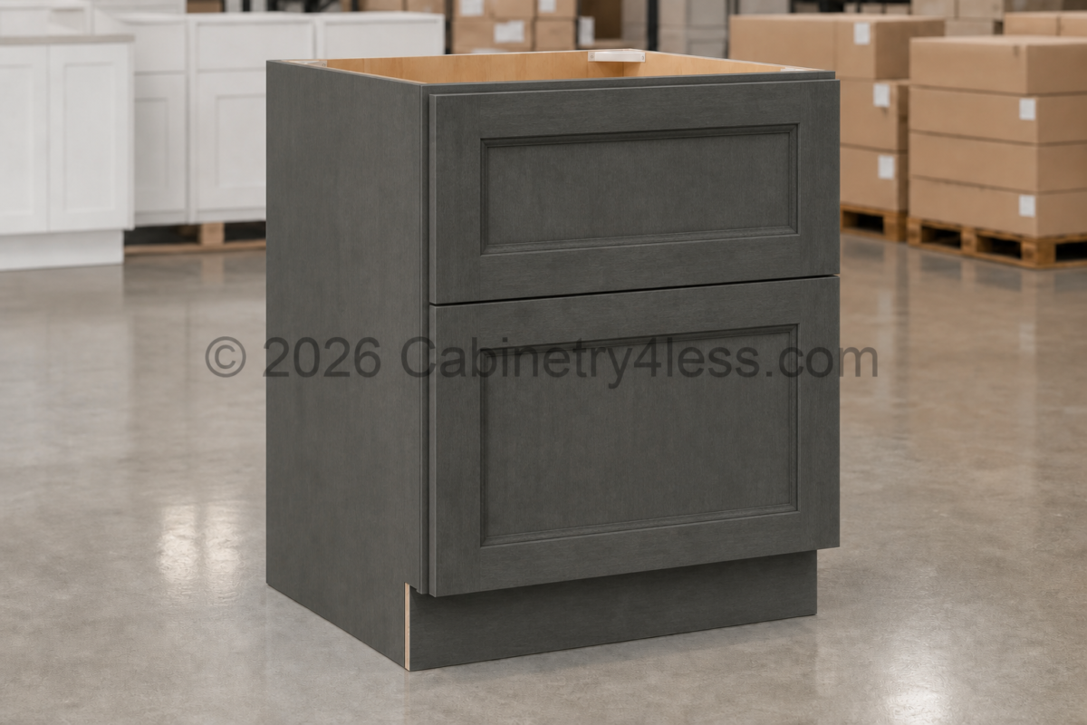 Double Smokey Gray Two Drawer Base