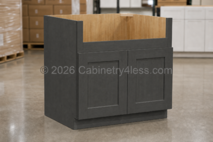DSG-FSB36 – Double Smokey Gray Farmhouse Sink Base (FSB36)