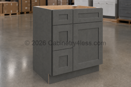 Double Smokey Gray Vanity Combo 30"W