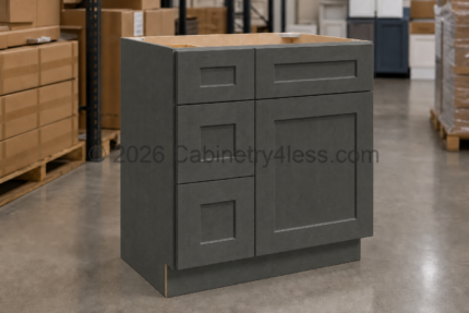 Double Smokey Gray Vanity Combo 33"W