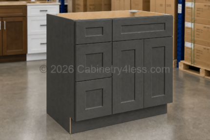Double Smokey Gray Vanity Combo 36″W