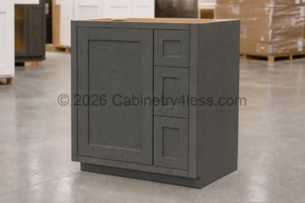 DSG-WBC2736 – Double Smokey Gray Wall Blind Corner Cabinet 36″H