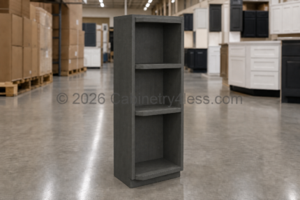 Double Smokey Gray Open End Shelf 6″W