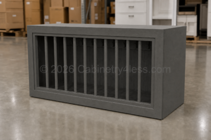 DSG-PR3015 - Double Smokey Gray Plate Rack 30"W 15"H