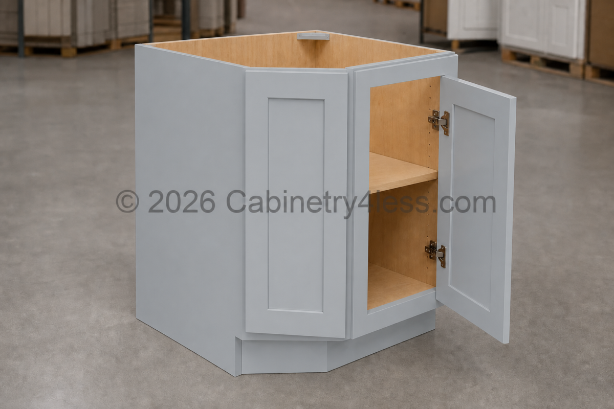 GR-BEC24 – Gray Shaker Base End Cabinet (BEC24)