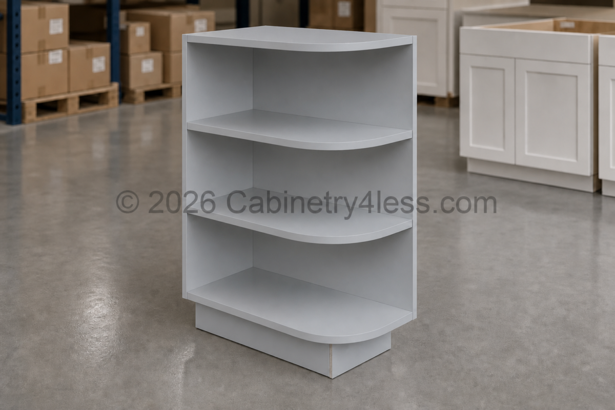 GR-BES12 – Gray Shaker Base End Shelf (BES12)