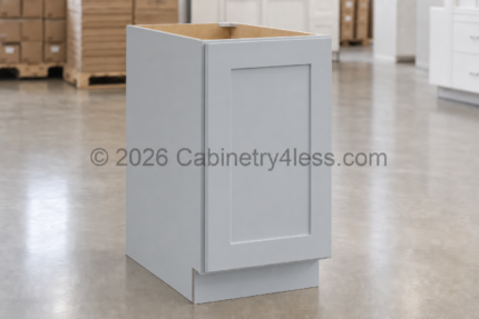 Gray Shaker Base Cabinet Full Height Single Door