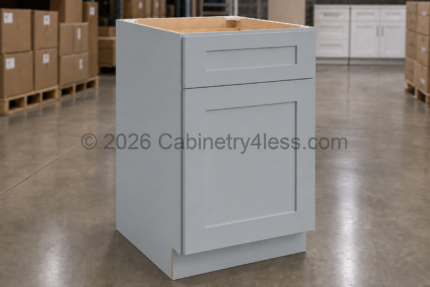 Gray Shaker Base Cabinet Single Door