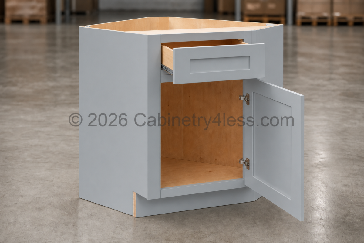 GR-CSB36 – Gray Shaker Corner Sink Base Cabinet (CSB36)