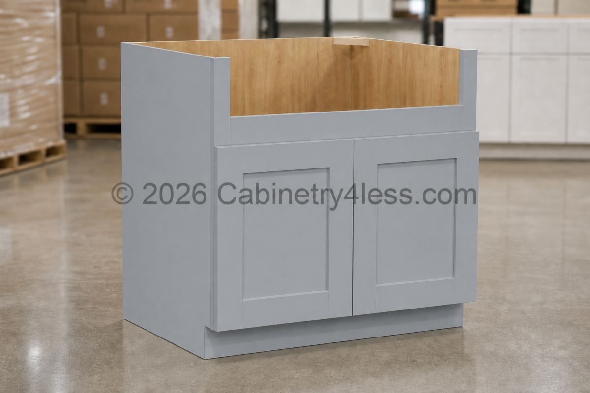 GR-FSB36 – Gray Shaker Farmhouse Sink Base (FSB36)