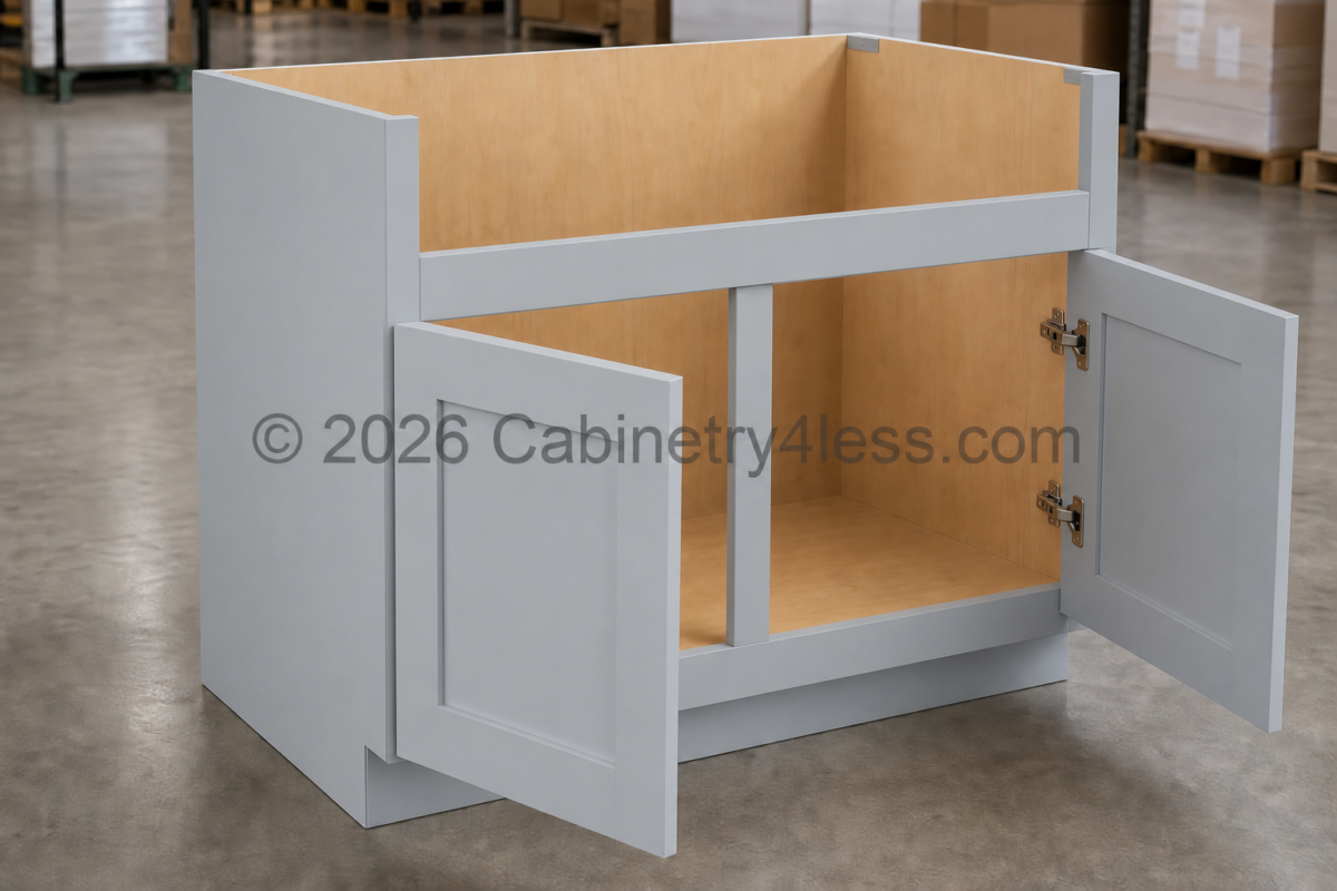 GR-FSB36 – Gray Shaker Farmhouse Sink Base (FSB36)