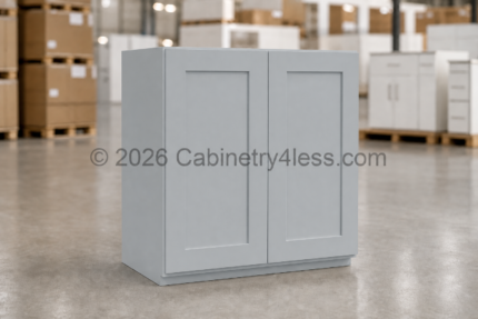 Gray Shaker Wall Cabinet Double Doors 30″H