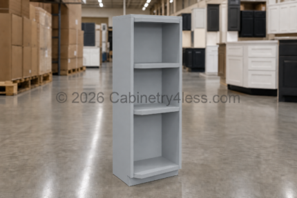 Gray Shaker Open End Shelf 6″W