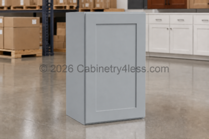 Gray Shaker Wall Cabinet Single Door 30″H