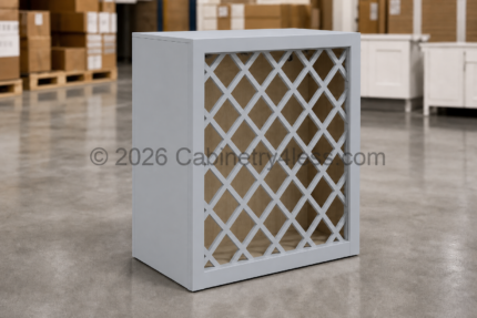 GR-WRC2430 – Gray Shaker Wine Rack 24″W
