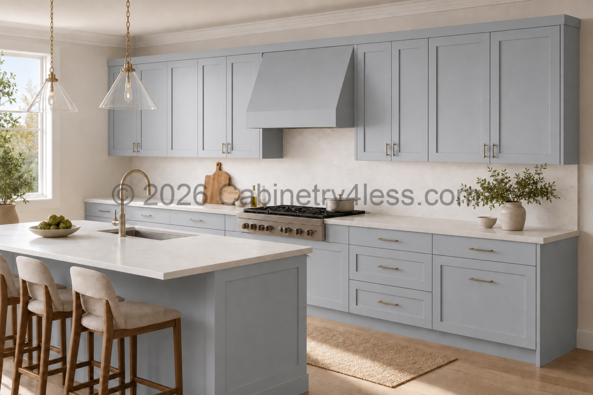 GR-BEC24 – Gray Shaker Base End Cabinet (BEC24)