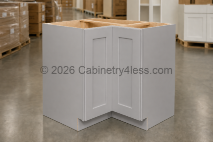 High Glossy Gray Easy Reach Base Cabinet