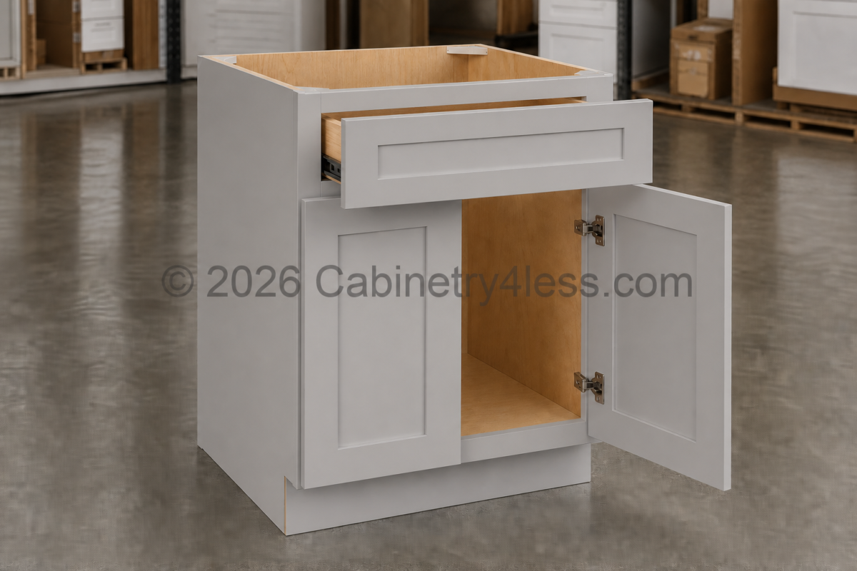 HG-SB27 – High Glossy Gray Sink Base 27″W