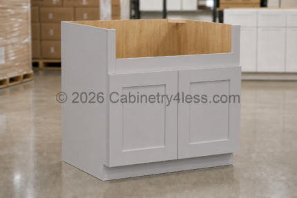 HG-FSB36 - High Glossy Gray Farmhouse Sink Base (FSB36)