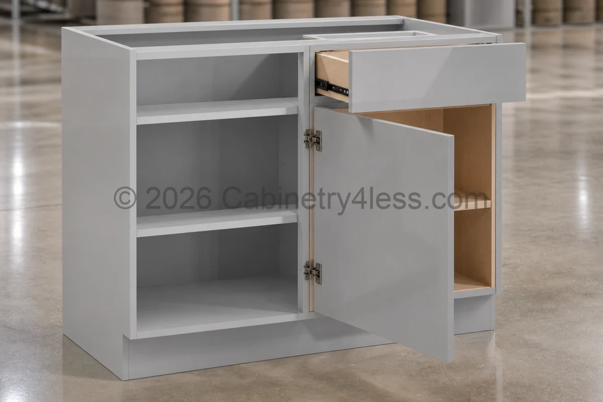 HG-BBC45 – High Glossy Gray Base Blind Corner Cabinet (BBC45)
