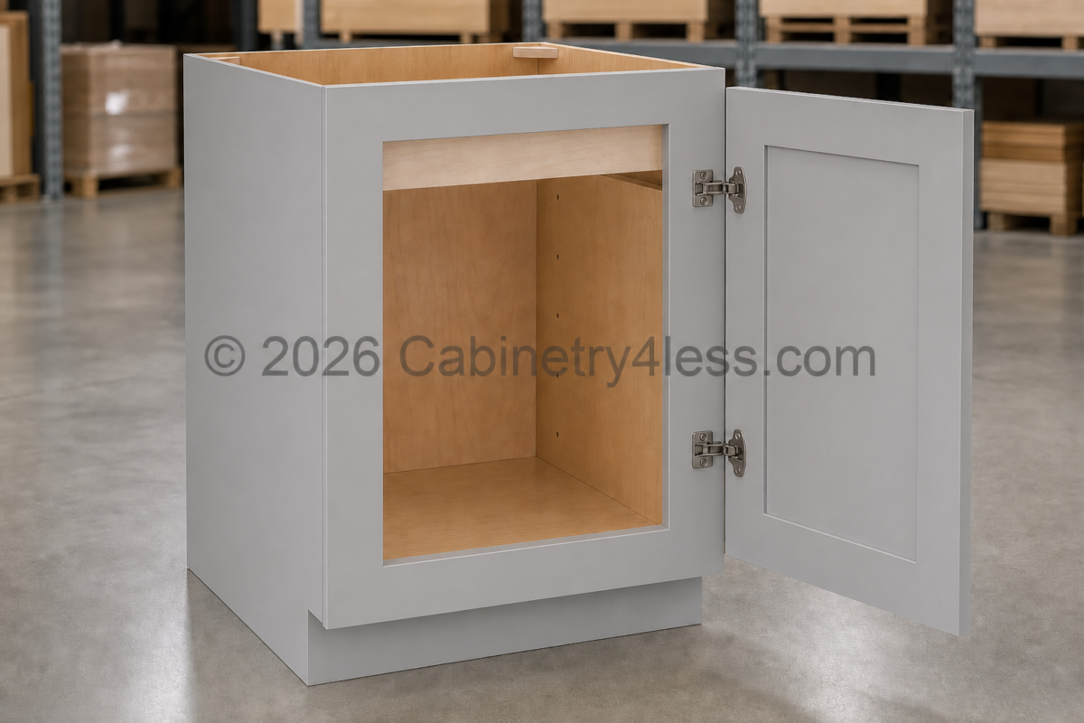 HG-FHB09 – High Glossy Gray Full-High Door Base Cabinet (FHB09)