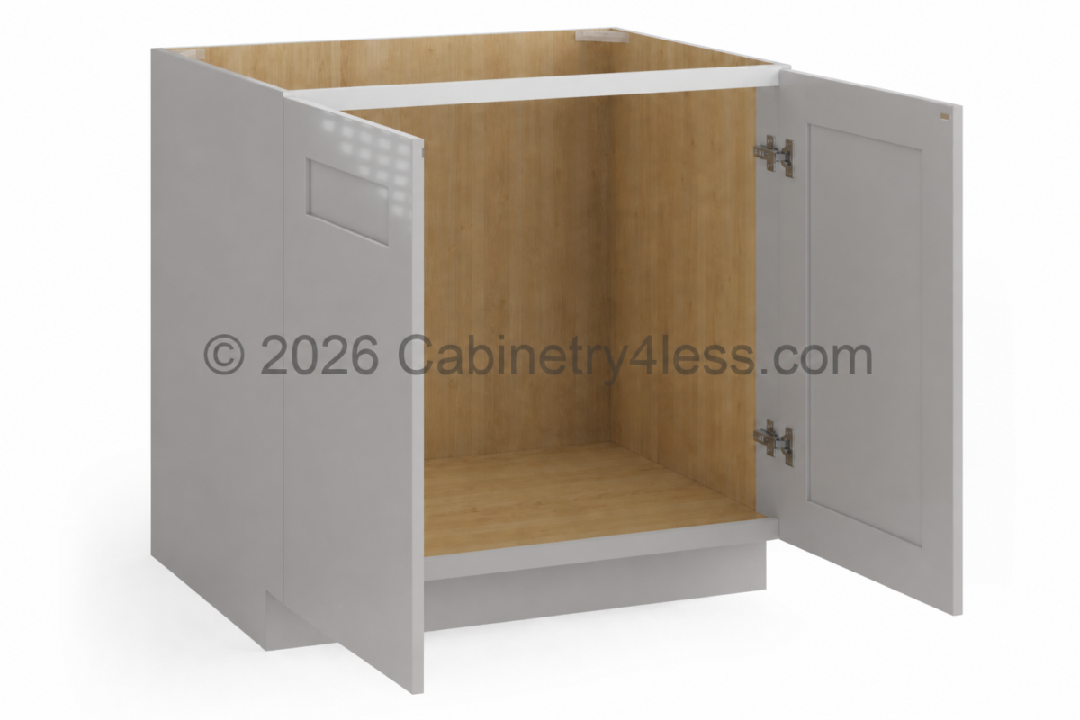 HG-FHB18 – High Glossy Gray Full-High Door Base Cabinet (FHB18)