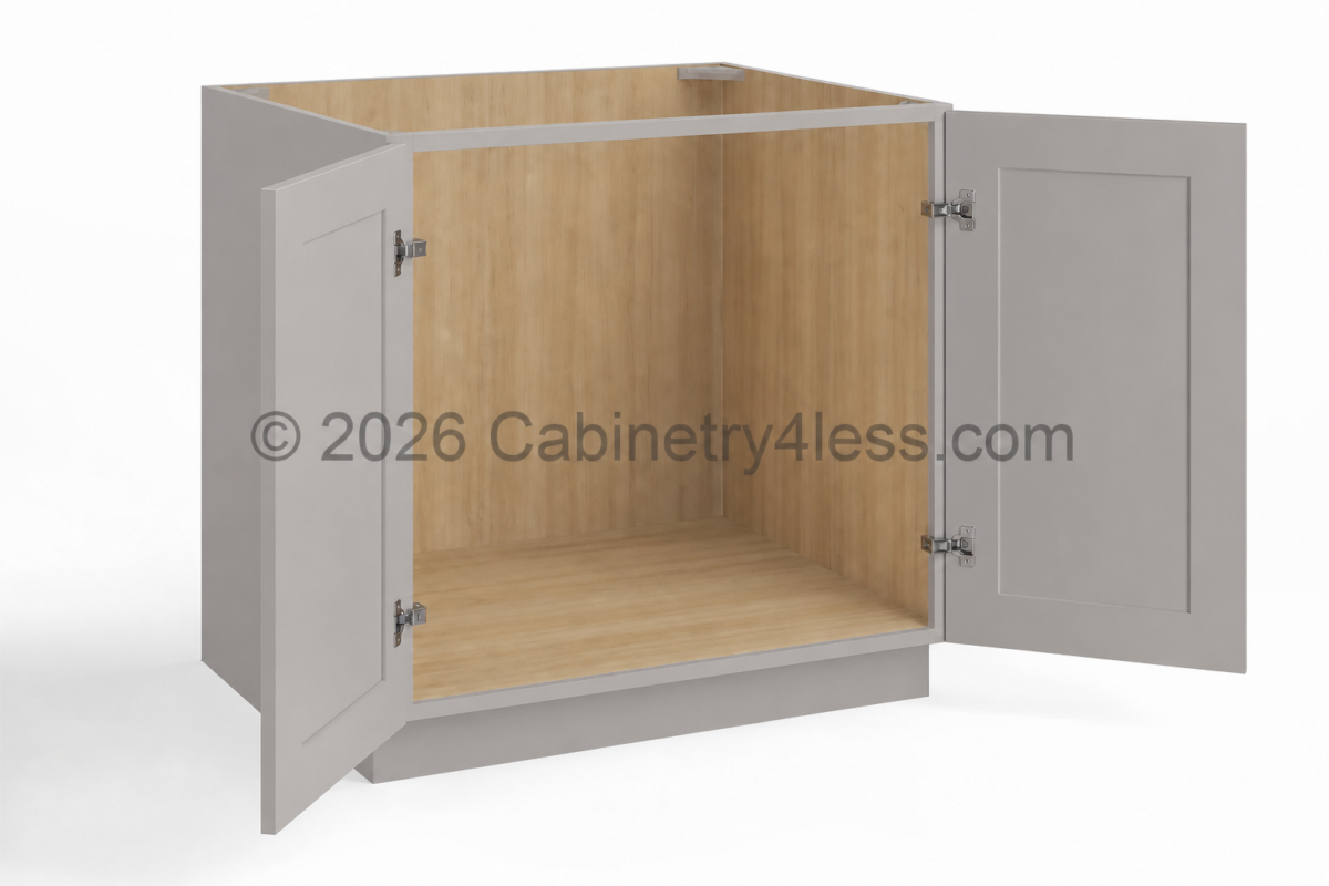 HG-FHB24 – High Glossy Gray Full-High Door Base Cabinet (FHB24)