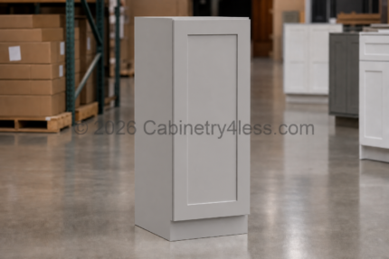 High Glossy Gray Utility Pantry 18"W